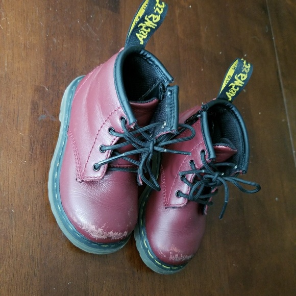❌❌S O L D❌❌ Toddler Doc Martens Size 6 Maroon - Picture 2 of 5